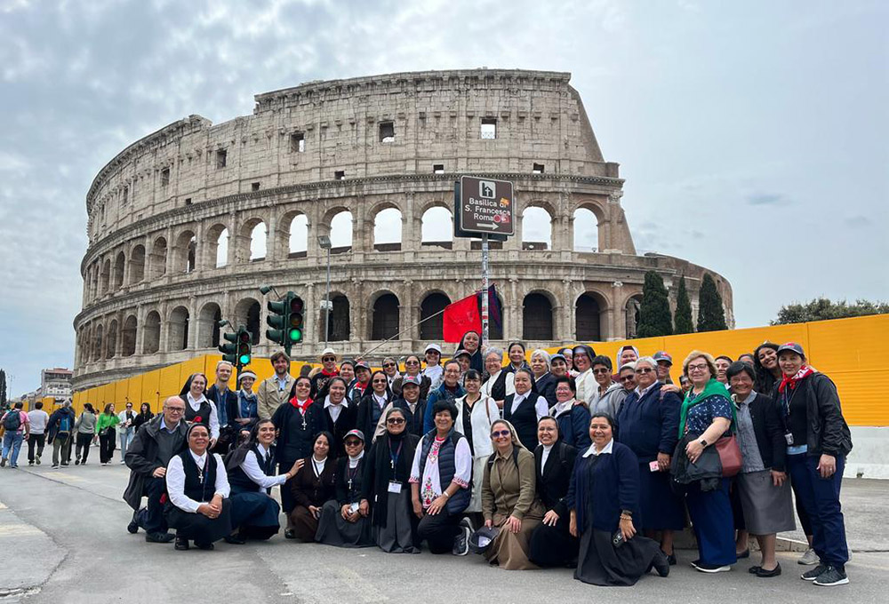Latin American sisters on student trip to Rome in April 2023 (Courtesy of Maryud Milena Cortés Restrepo)