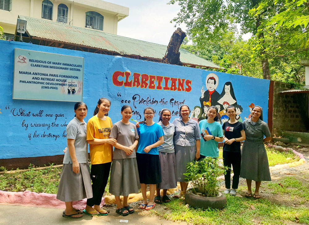 The Claretian Missionary Sisters at the congregation's house in Quezon City, Philippines (GSR photo/Oliver Samson)