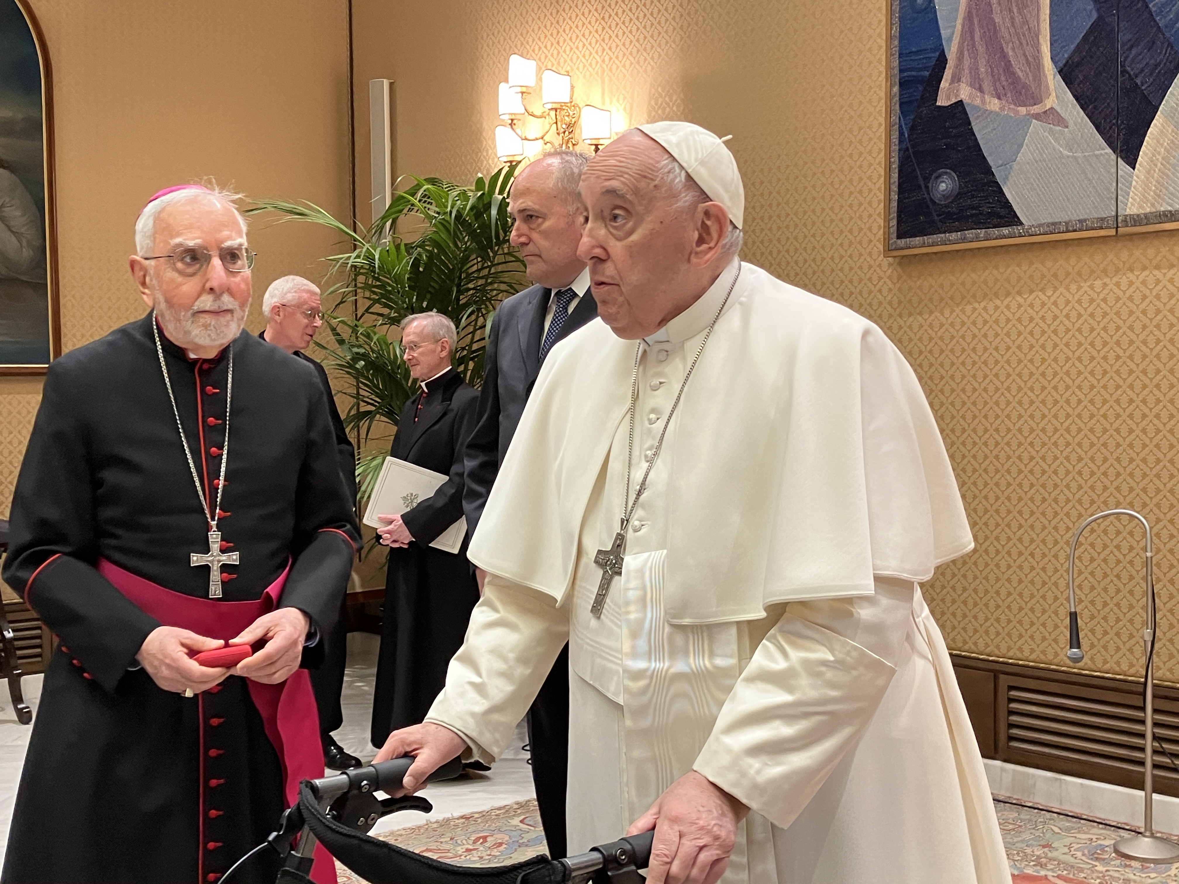 Papa Francisco en audiencia privada 2023 Catholic Extension. 