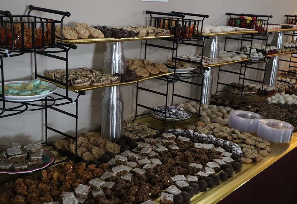 One of the dessert trays Ann Beddingfield helped organize for the gala (Courtesy of Franciscan Sisters of Christ the Light)