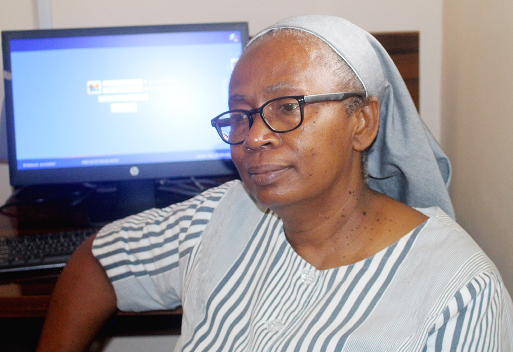 Sr. Theresa Agbam, lead coordinator for the Medical Missionaries of Mary's cancer program (GSR photo/Valentine Benjamin)