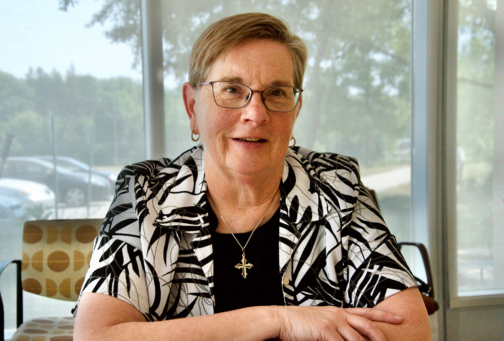 Dominican Sr. Maureen Geary at her congregation's motherhouse on June 9 in Grand Rapids, Michigan (GSR photo/Dan Stockman)