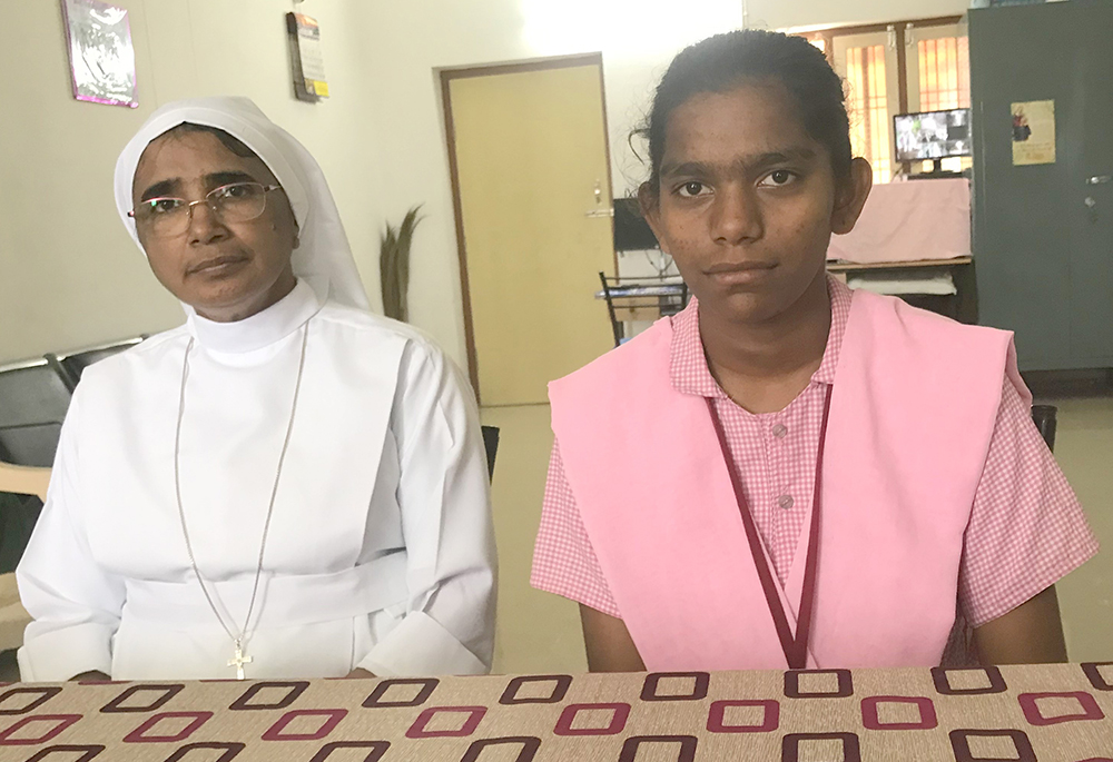 Madhumala, a student of the Sree Jeevan Jyothi Vocational Junior College at Polur, a village in the southeastern Indian state of Andhra Pradesh (GSR photo/Thomas Scaria)