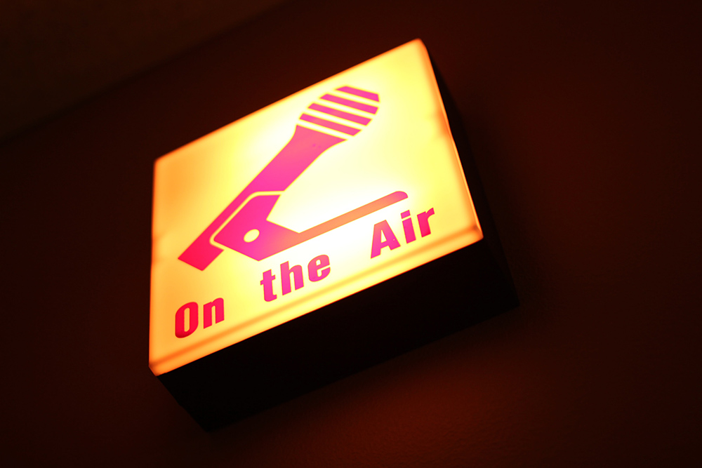 On the Air sign lighted (Unsplash/Jacob Hodgson)