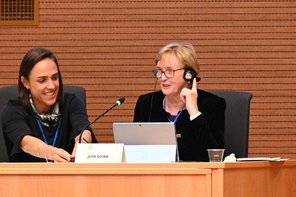 During the two-day UISG Advocacy Forum, Daughter of Wisdom Sr. Jean Quinn said sisters use the tactic of "getting in the way," trying to get a seat at the table before someone says they cannot be there,