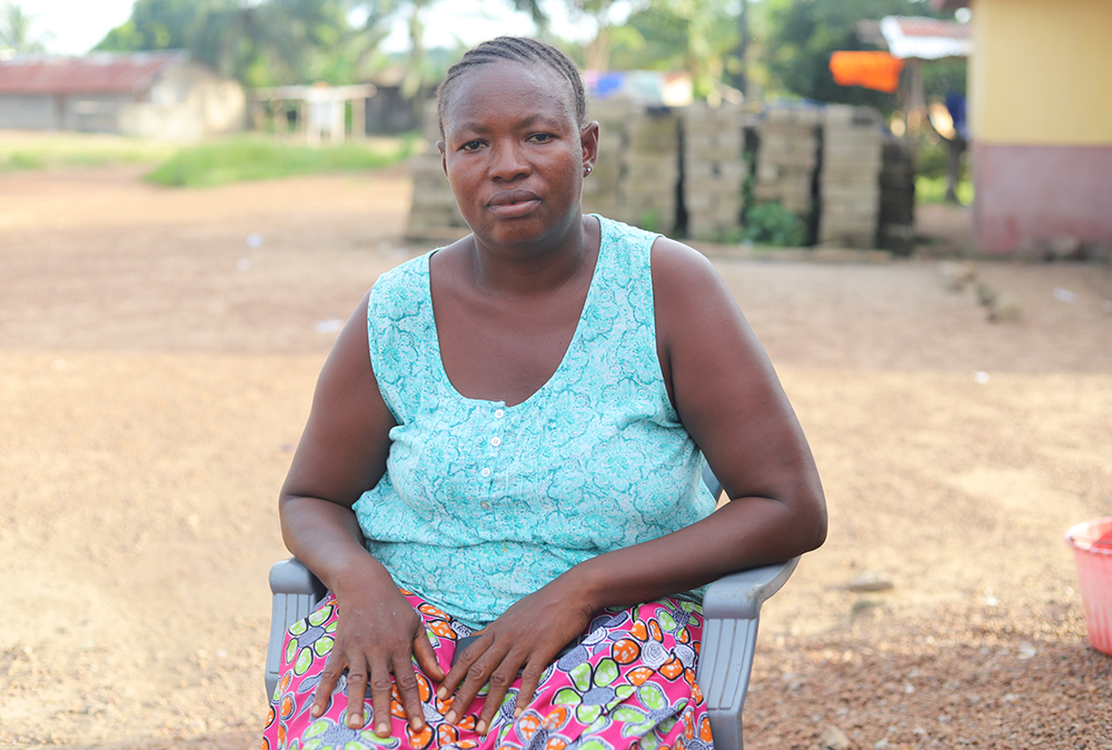 Maria Tu Sesay recounts the horrific experience she went through at the hands of rebel soldiers during the civil war in Sierra Leone that lasted from 1991 to 2002. Through the reconciliation efforts of religious sisters, she has been able to forgive her attackers. (GSR photo/Doreen Ajiambo)