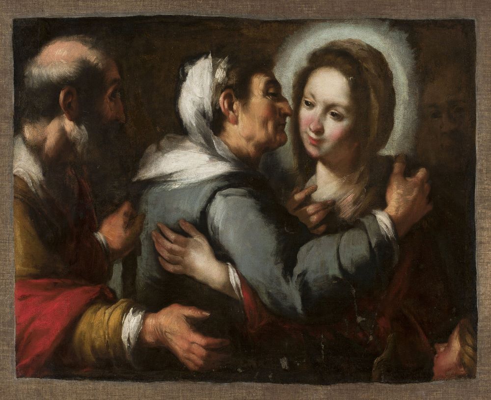 The Visitation, by Bernardo Strozzi (1581-1644) (Artvee)