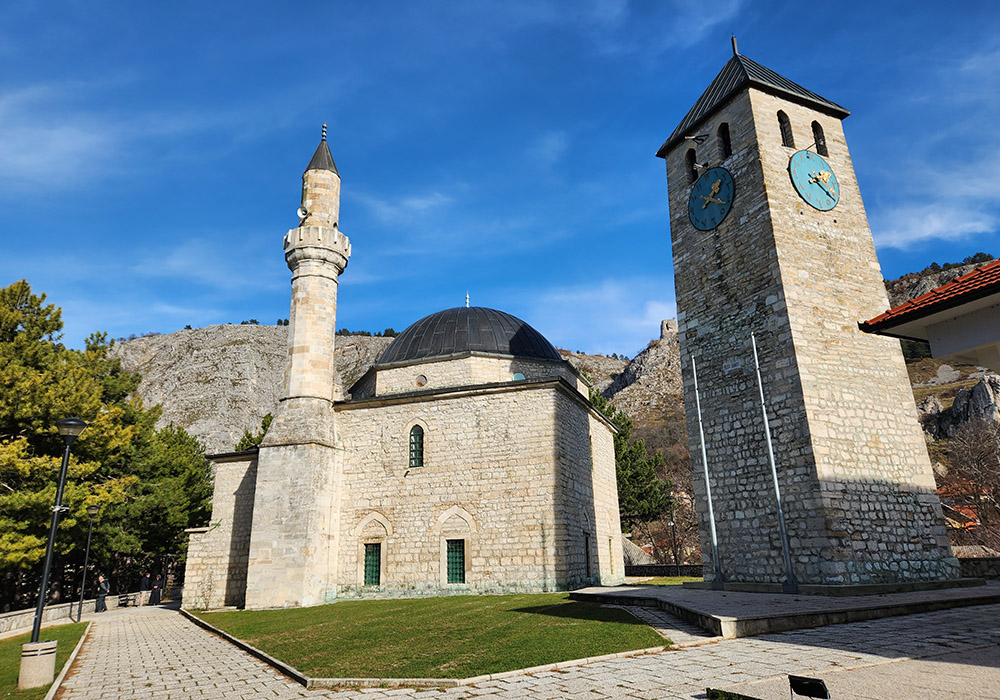 The Hadži Ahmeta Dukatara mosque, dating from the 16th century, in the western Bosnian city of Livno (GSR/Chris Herlinger)