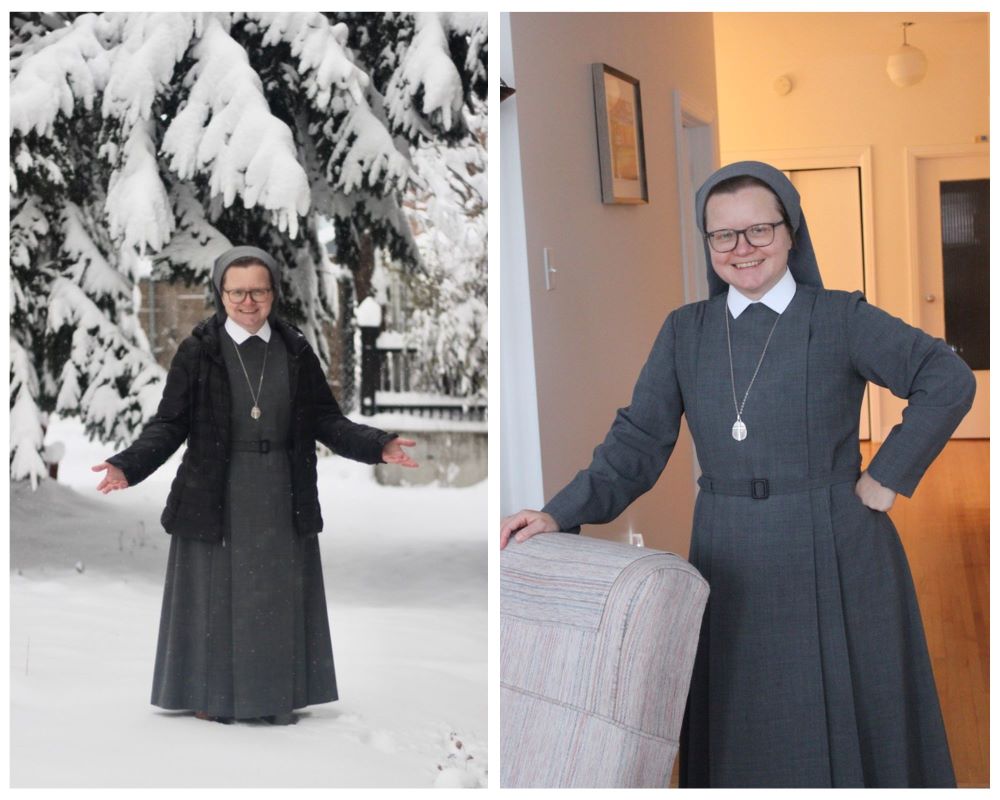 Sr. Maria Rogalska, a Polish nun with the Ste. Famille Bordeaux community in Montreal, Canada, enjoys the outdoors and indoors of life with her intercultural congregation.