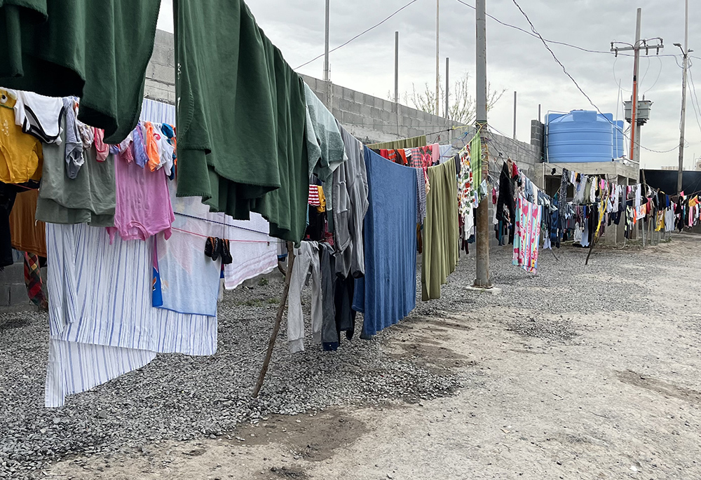 The migrant camp Senda de Vida 2 in Reynosa, Mexico (Nancy Sylvester) 