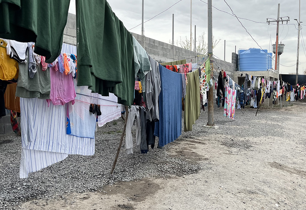 The migrant camp Senda de Vida 2 in Reynosa, Mexico (Nancy Sylvester)