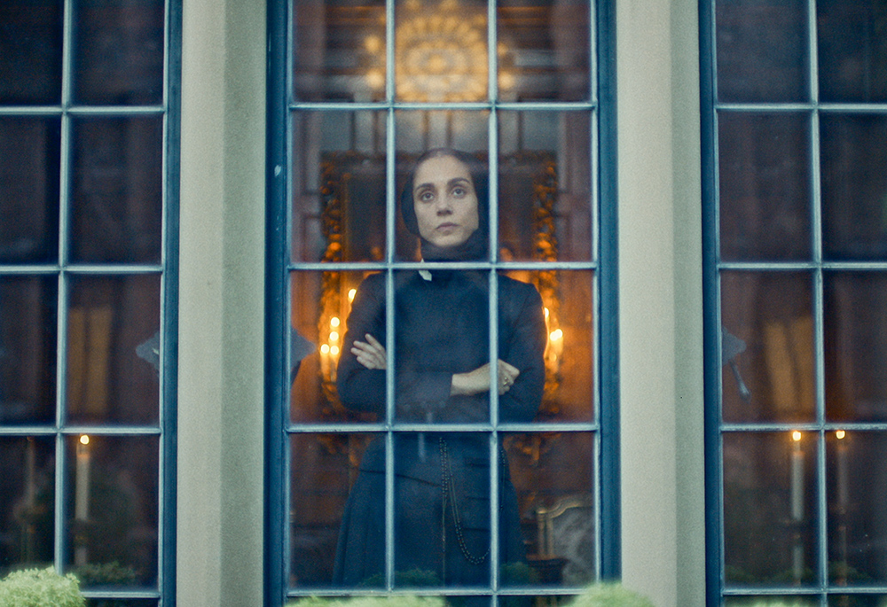 A still from the new film "Cabrini," in which Mother Frances Xavier Cabrini is played by Italian actress Cristiana Dell'Anna. (Courtesy of Angel Studios)