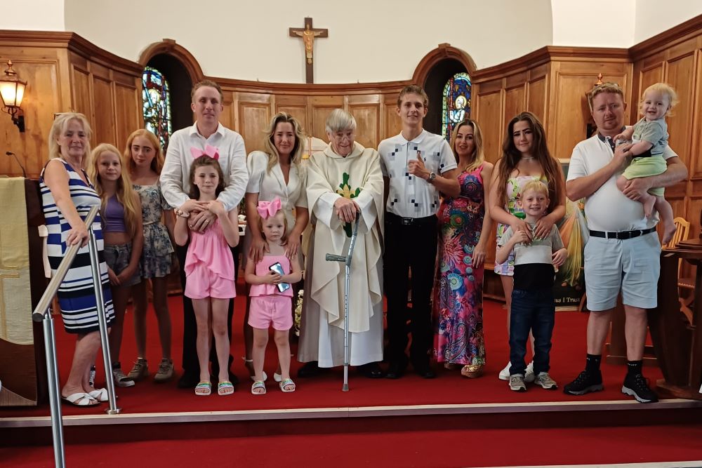 Traveller family in Leicester, England. 