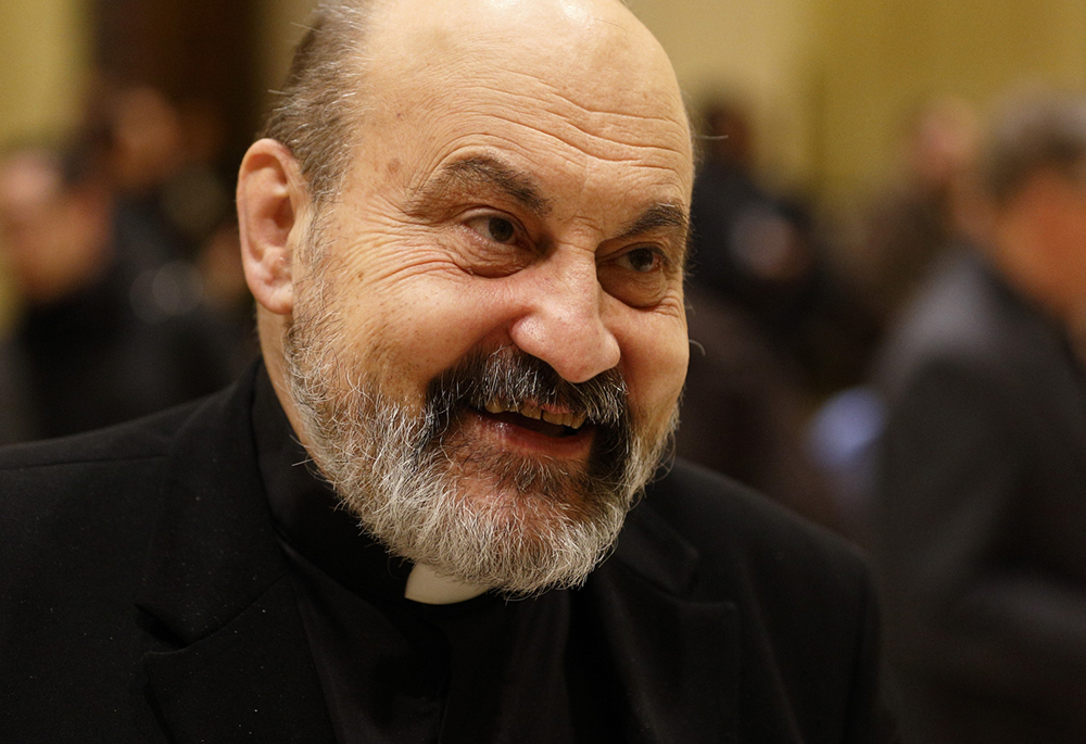 Fr. Tomas Halik is pictured at a conference titled "Renewing the Church in a Secular Age," at the Pontifical Gregorian University March 5, 2015, in Rome. (CNS/Paul Haring)