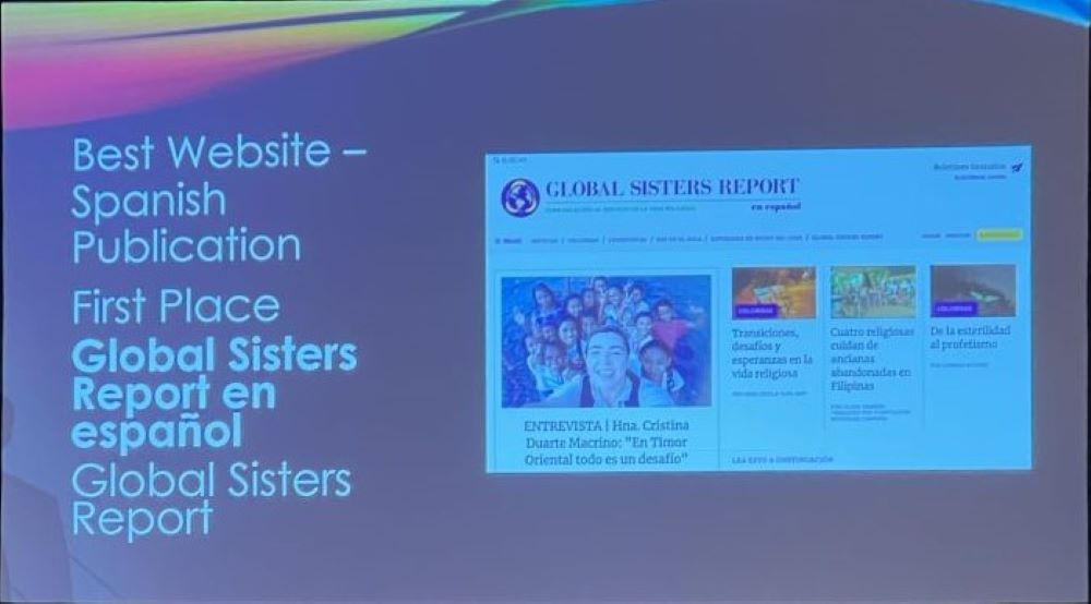 Global Sisters Report's Spanish language edition won first place in the Spanish-language website category at the 2024 Catholic Media Awards, announced June 21 at the Catholic Media Association's conference in Atlanta. (Laure Krupp)