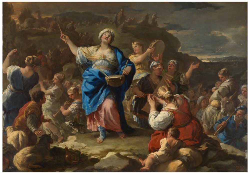 Painting: "Song of Miriam the Prophetess" by Luca Giordano Painting: "Song of Miriam the Prophetess" by Luca Giordano