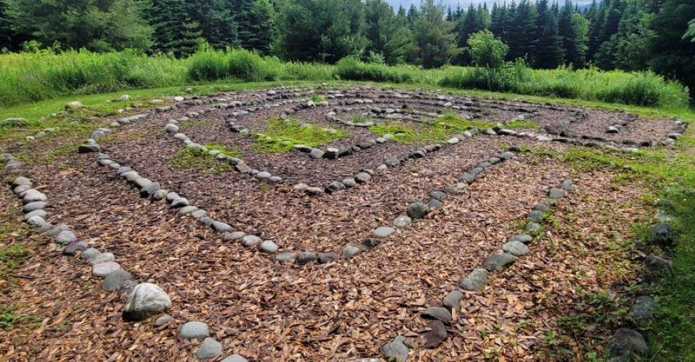 A labyrinth at Green Mountain Monastery A labyrinth at Green Mountain Monastery