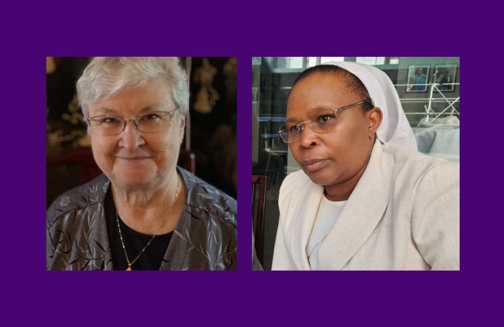 s. Anne Munley, left, and Jane Wakahiu have served as executive director of the African Sisters Education Collaborative, which is celebrating its 25th anniversary this year. (GSR graphic/Chris Herlinger; courtesy of LCWR) s. Anne Munley, left, and Jane Wakahiu have served as executive director of the African Sisters Education Collaborative, which is celebrating its 25th anniversary this year. (GSR graphic/Chris Herlinger; courtesy of LCWR)