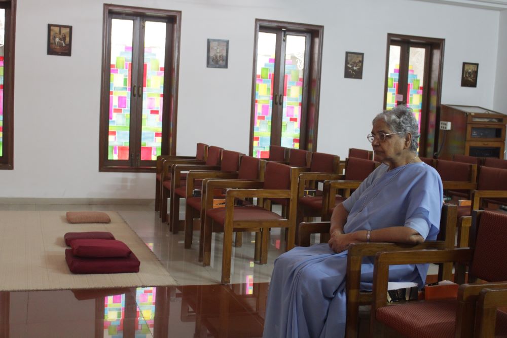 Sr. Marion Chemmanoor, 90, spends her time in prayer. Sr. Marion Chemmanoor, 90, spends her time in prayer.