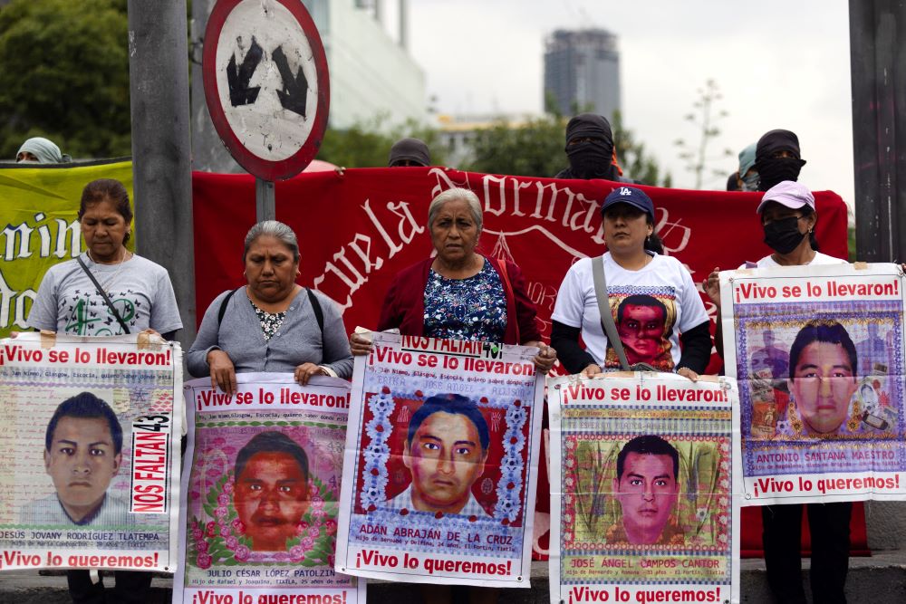 Demonstrators and students protest in Mexico City Sept. 25. Demonstrators and students protest in Mexico City Sept. 25.
