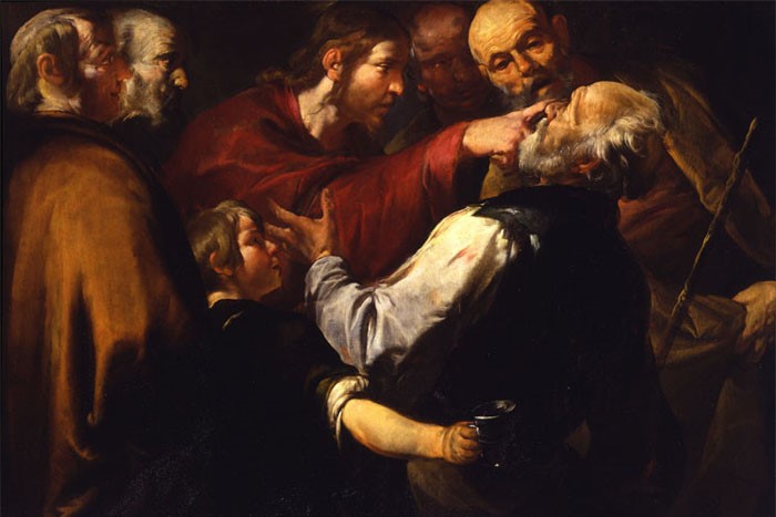 Jesús curando al ciego, pintura de Gioacchino Assereto, 1640,. (Foto: Wikimedia Commons) Jesús curando al ciego, pintura de Gioacchino Assereto, 1640,. (Foto: Wikimedia Commons)