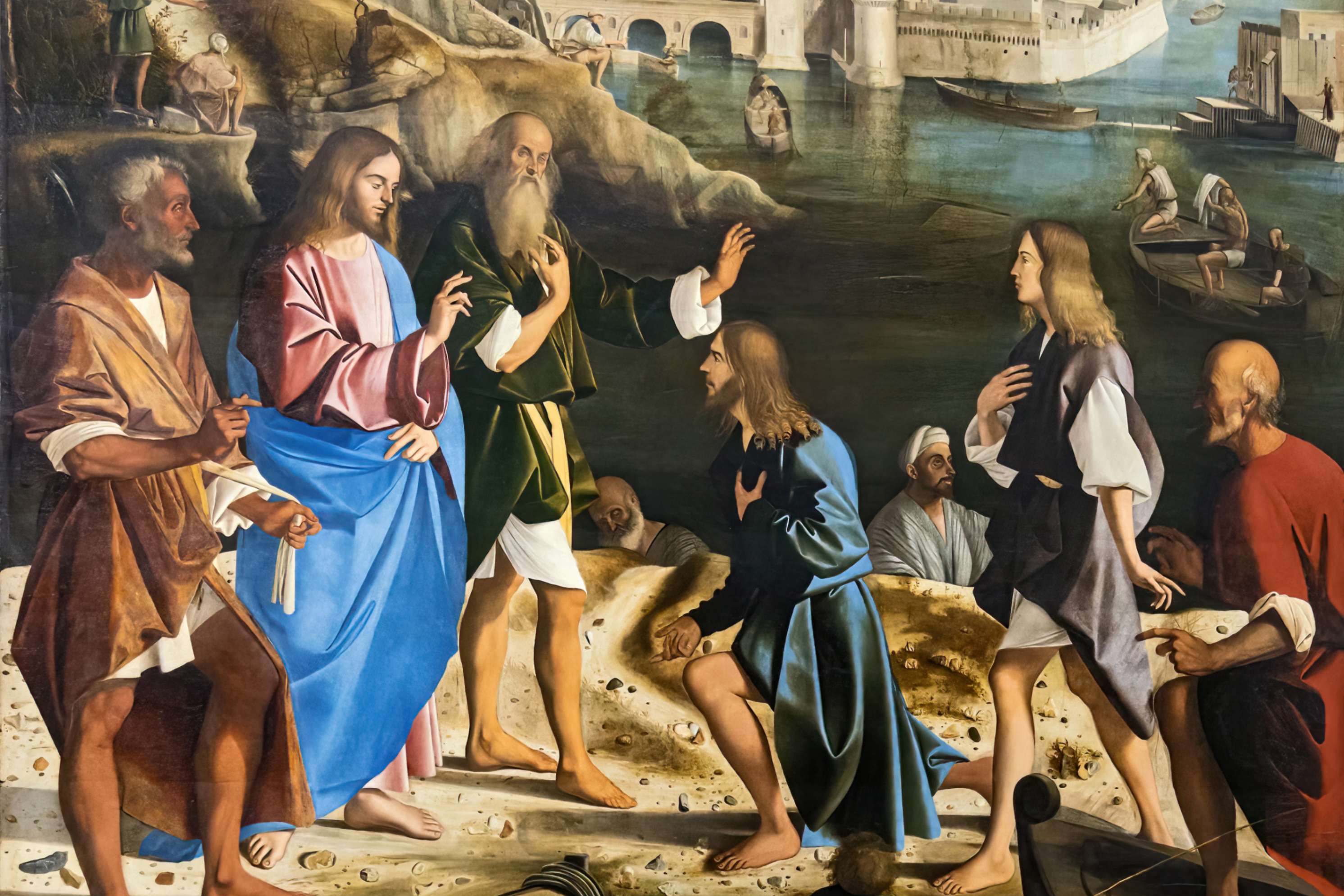 Llamada de los hijos de Zebedeo, pintura de Marco Basaiti, 1515. Llamada de los hijos de Zebedeo, pintura de Marco Basaiti, 1515. (Foto: Wikimedia Commons)