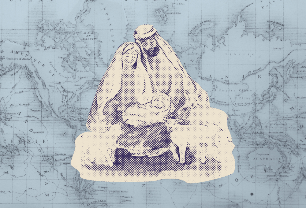 Imagen de la Sagrada Familia superpuesta sobre un mapa. (Ilustración: GSR/Olivia Bardo)