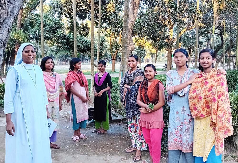 Sr. Sufola Margaret Minj, an Oraon Indigenous woman from the Thakurgaon District in Bangladesh, is now in charge of a girls' hostel. (GSR photo/Stephan Uttom Rozario)