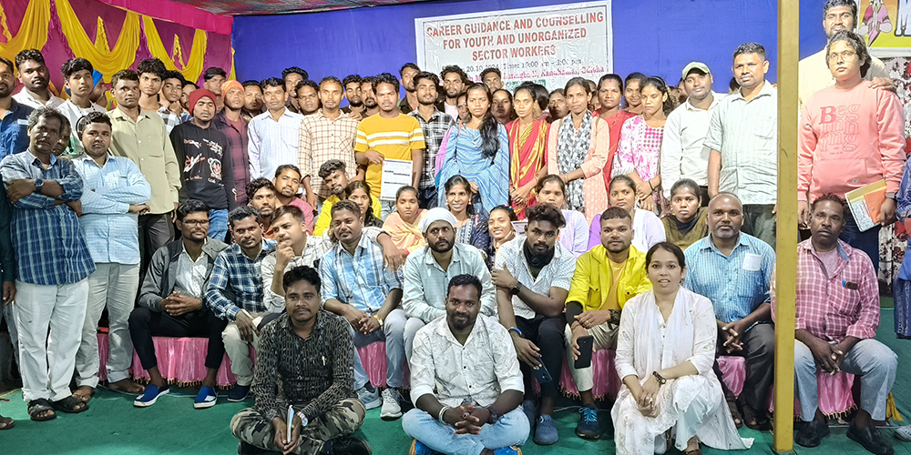 Sr. Sujata Jena promoted an awareness program for youth and unorganized workers in Daringbadi, in Kandhamal district, the state of Odisha, India, on Oct. 19, 2024. (Courtesy of Sr. Sujata Jena)