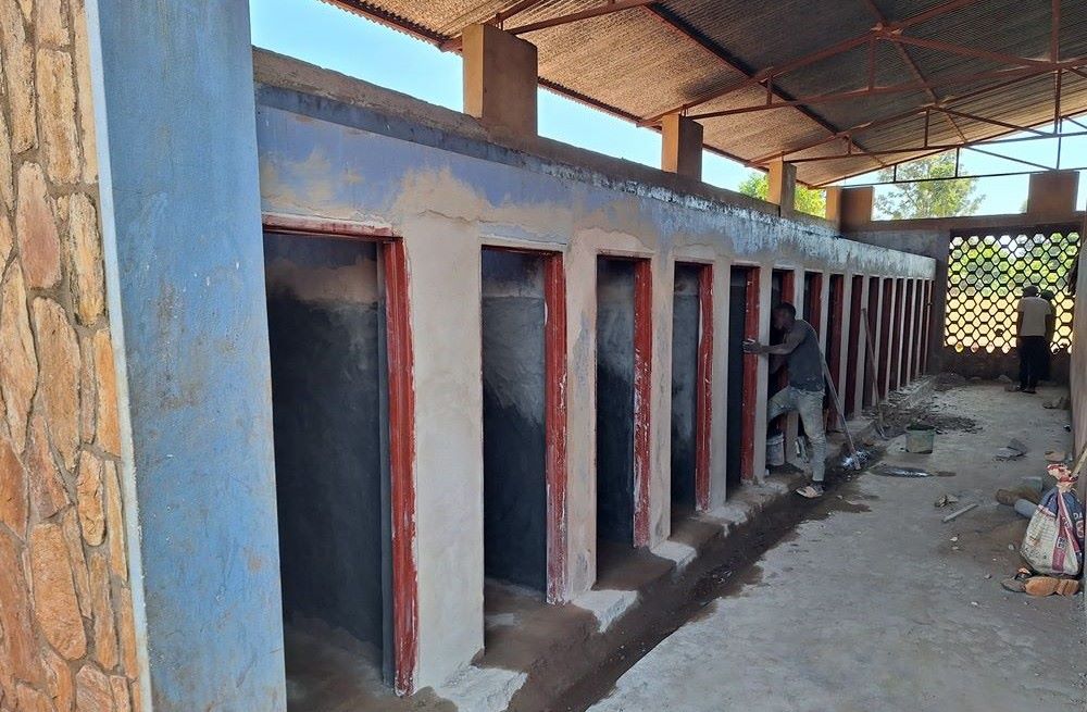 Don Bosco Ngozi High School in Burundi is working to complete a sanitation project, thanks to funding from the Salesian Missions "Clean Water Initiative." (Courtesy of Salesian Missions, USA)