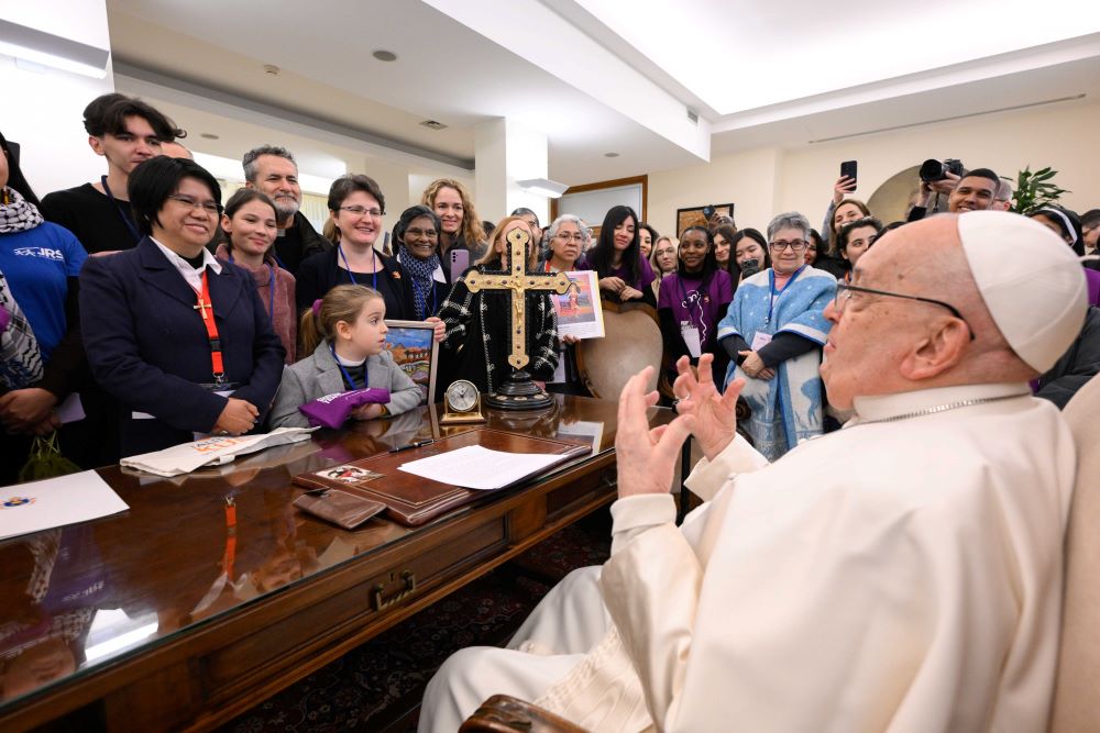 Pope Francis meets members and supporters of Talitha Kum.