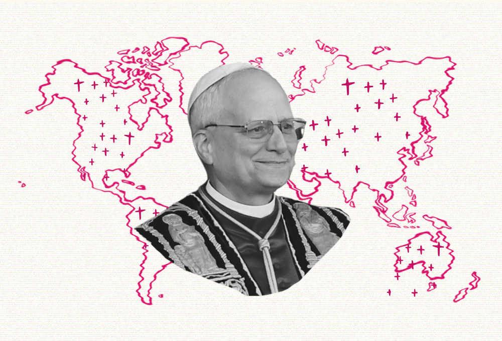 Graphic: Pope Leo on map