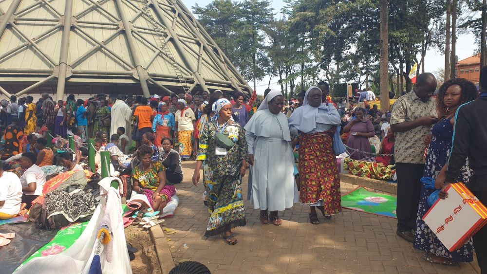 Catholic sisters are among the crowd gathering at the Uganda Martyrs Shrine of Namugongo in Kampala, Uganda. Catholic sisters are among the crowd gathering at the Uganda Martyrs Shrine of Namugongo in Kampala, Uganda.