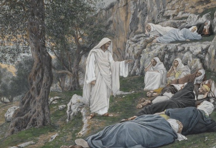Jesús ordena a los Apóstoles que descansen, acuarela de James Tissot Jesús ordena a los Apóstoles que descansen, acuarela de James Tissot, 1886-1894. (Foto: Wikimedia Commons/obra de dominio público)