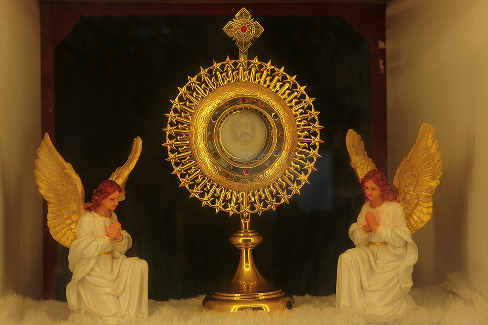 This year, the Vatican officially recognized the face on the host in Vilakkannour, India, as a eucharistic miracle and granted permission for its public veneration. (Lismy Parayil)