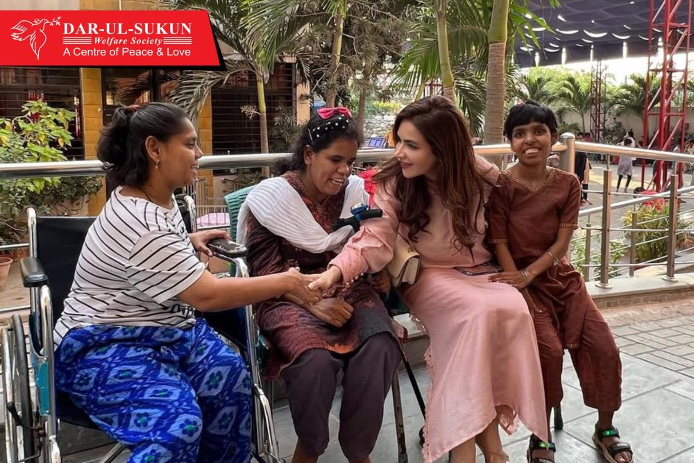 Humaira Asghar interacts with children at Dar-ul-Sukun, Karachi, Pakistan. Humaira Asghar interacts with children at Dar-ul-Sukun, Karachi, Pakistan.