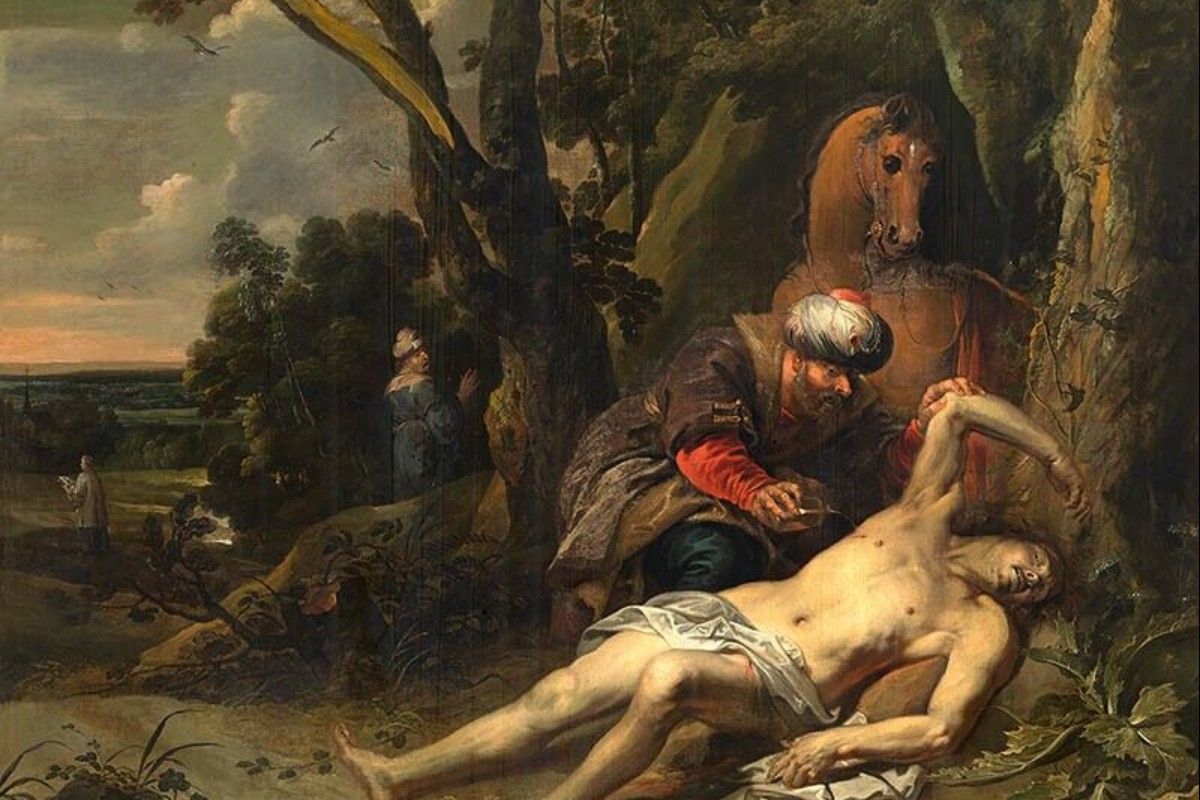 El buen samaritano cura las heridas del viajero herido, óleo de Balthasar van Cortbemde, 1647. (Foto: Wikimedia Commons/obra de dominio público) El buen samaritano cura las heridas del viajero herido, óleo de Balthasar van Cortbemde, 1647. (Foto: Wikimedia Commons/obra de dominio público)