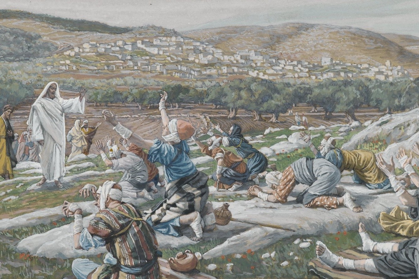 La curación de los diez leprosos, acuarela de James Tissot, entre 1886 and 1894. (Foto: Wikimedia Commons/obra de dominio público) La curación de los diez leprosos, acuarela de James Tissot, entre 1886 and 1894. (Foto: Wikimedia Commons/obra de dominio público)