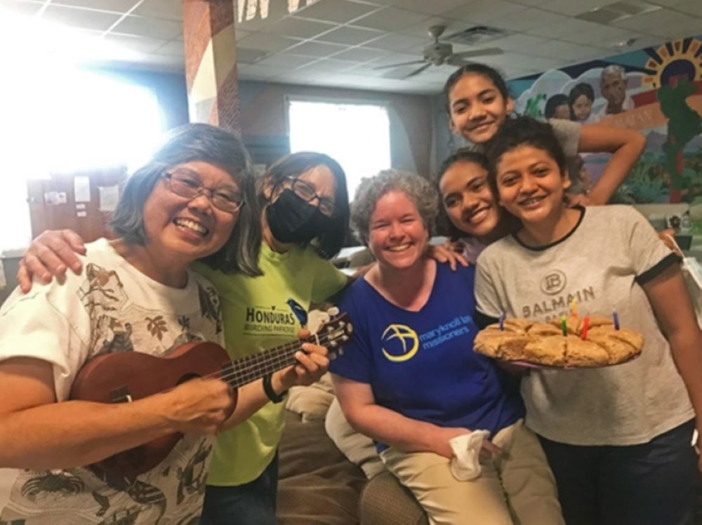 St. Joseph Sr. Deirdre Griffin, center, poses with members of the ministry team at Casa Vidas in El Paso, Texas.