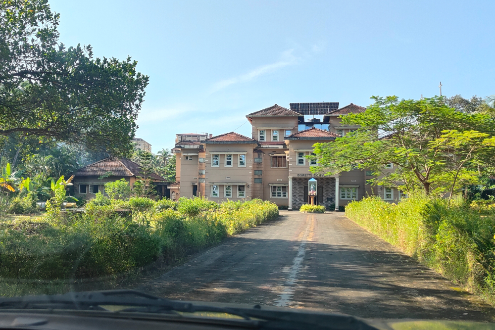 Queen of the Apostles' convent in Goretti, from where Sr. Melania D'Souza has served in the prison ministry for the past 11 years. She was in the same convent when she started the Nejar women's project 40 years ago. (Thomas Scaria)