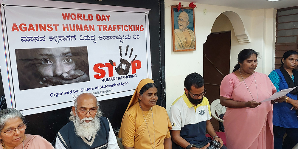 On World Day Against Human Trafficking, July 30, 2025, Sr. Sherly Thomas led an awareness program in Bangalore with sisters from multiple congregations. Activists, community leaders and faith groups gathered to address exploitation and empower vulnerable communities. (Courtesy of Sr. Sherly Thomas)