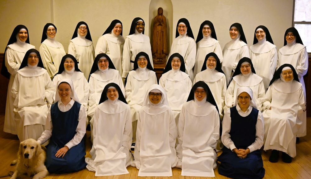 Community members of the Dominican Monastery of Our Lady of the Rosary in Summit, New Jersey