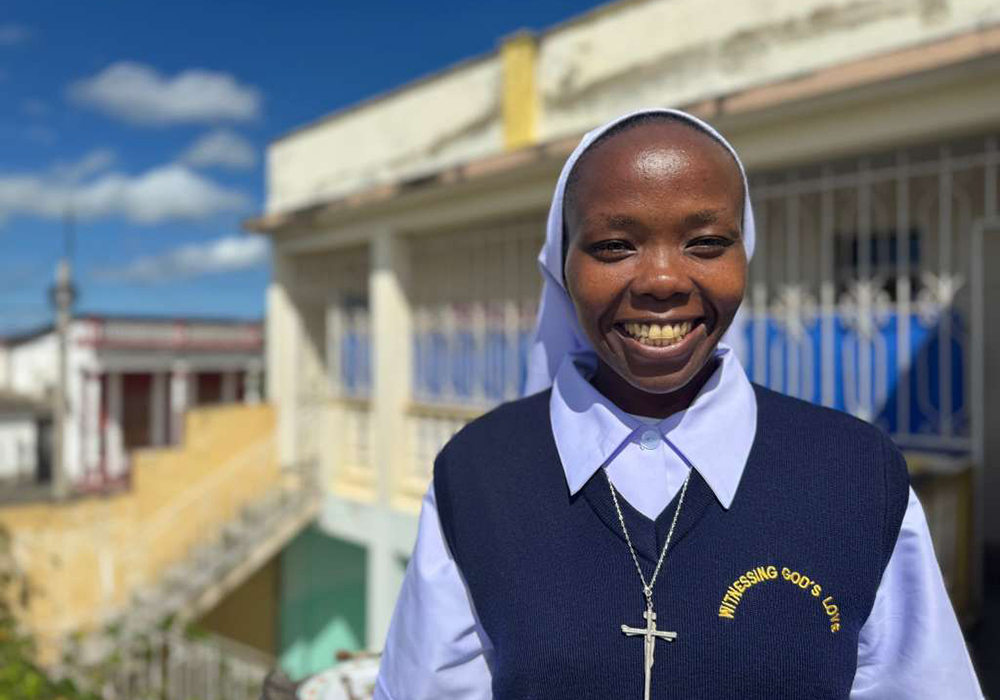 Sr. Esther Njoka, a member of the Missionary Congregation of the Evangelizing Sisters of Mary in Kenya, talks about her mission Nov. 15, 2025, in Puerto Padre, Cuba. Njoka said that serving a mission is a dream, even with some of the challenges that arise. (GSR photo/Rhina Guidos)