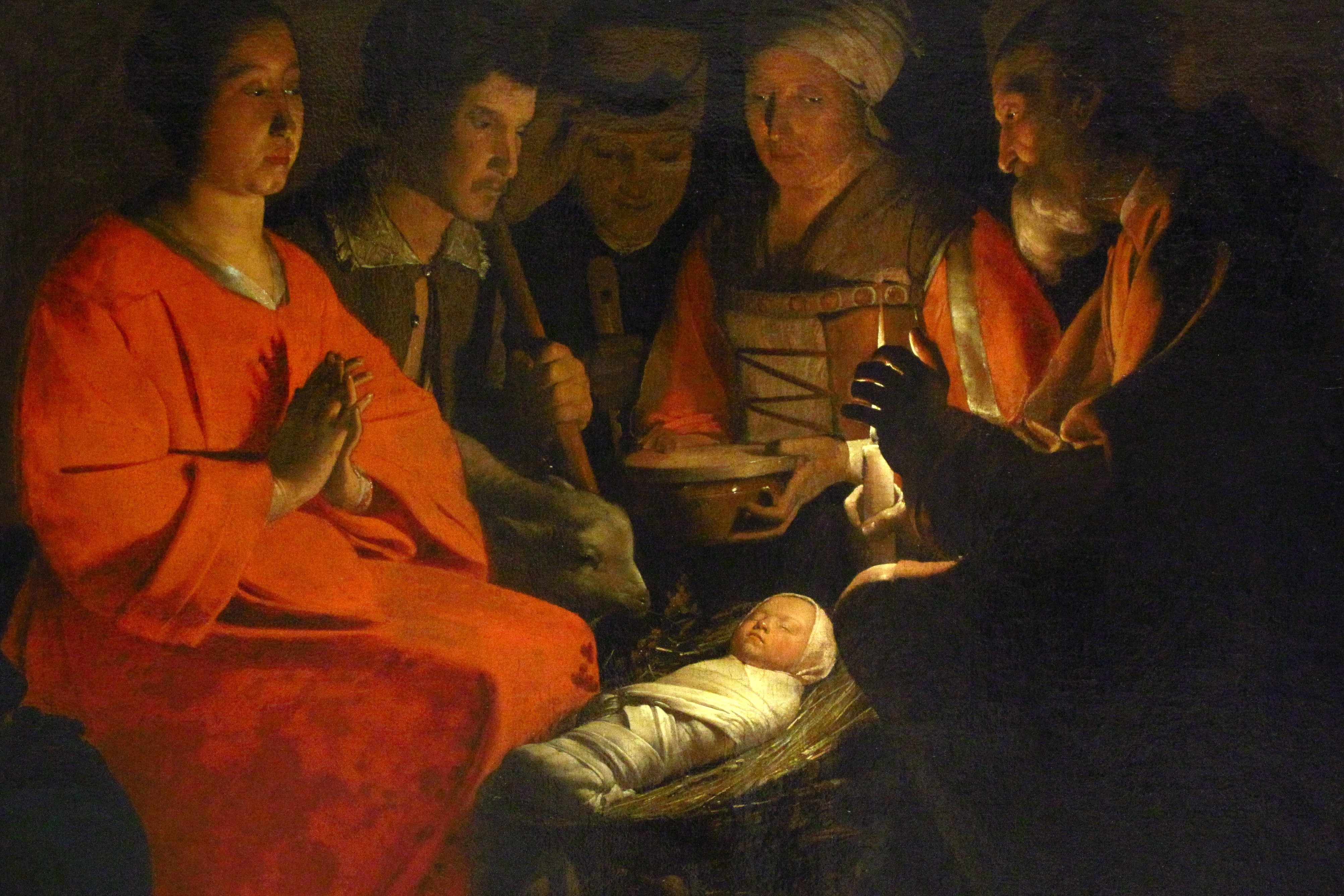 La adoración de los pastores, óleo de Georges de La Tour, 1644. (Foto: Wikimedia Commons/obra de dominio público)