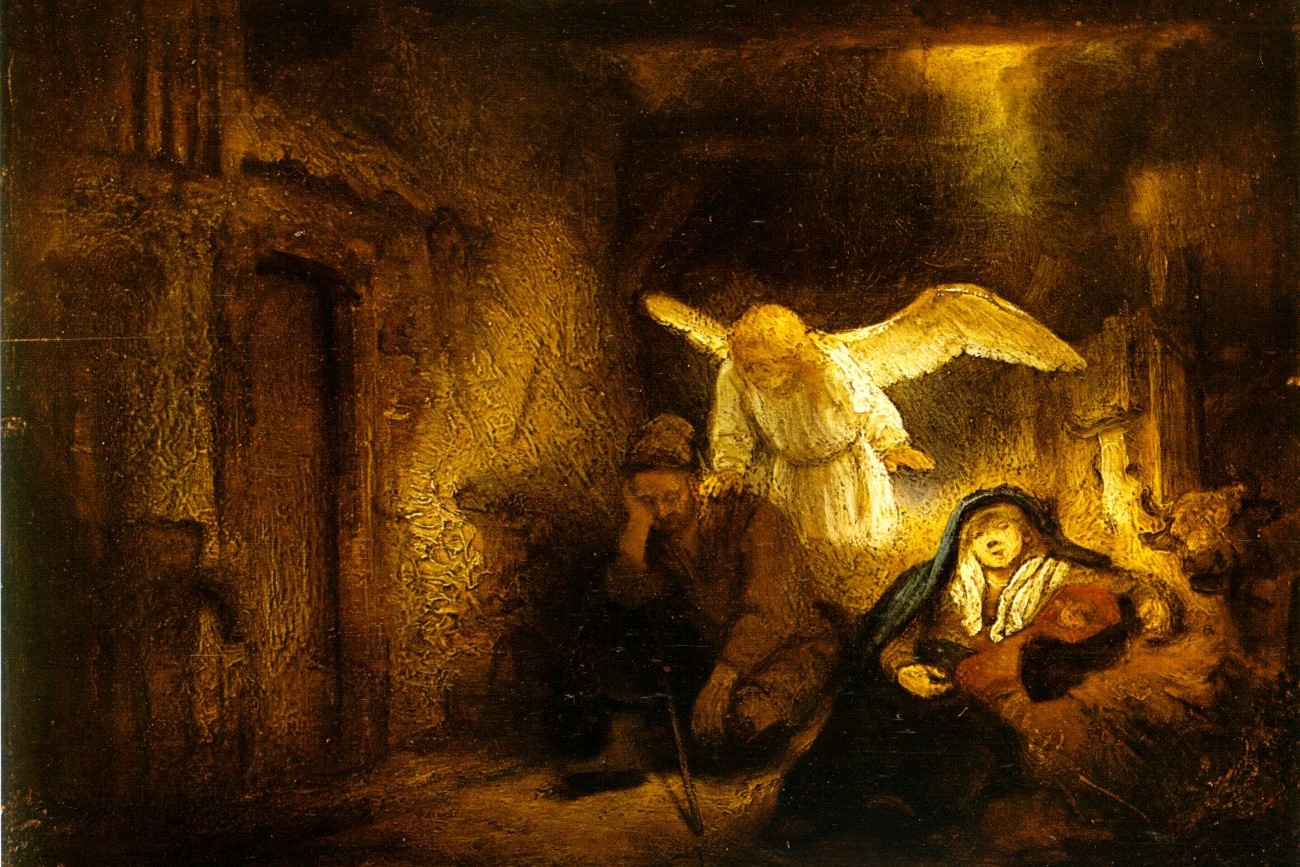 El sueño de José, óleo de Rembrandt, 1645 o1646. (Foto: Wikimedia Commons/obra de dominio público)