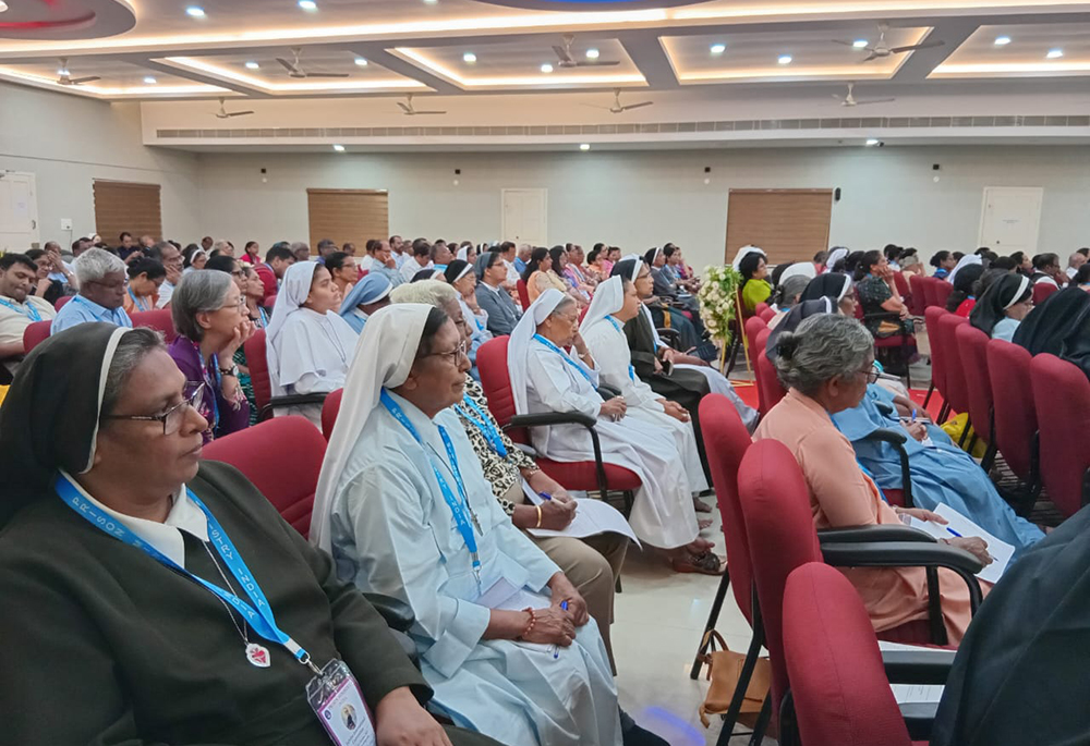 The participants of the international convention of Prison Ministry India attended a book release ceremony on Oct 29 at Muvattupuzha, a town in the southwestern Indian state of Kerala. (Courtesy of Sr. Melania D'Souza)