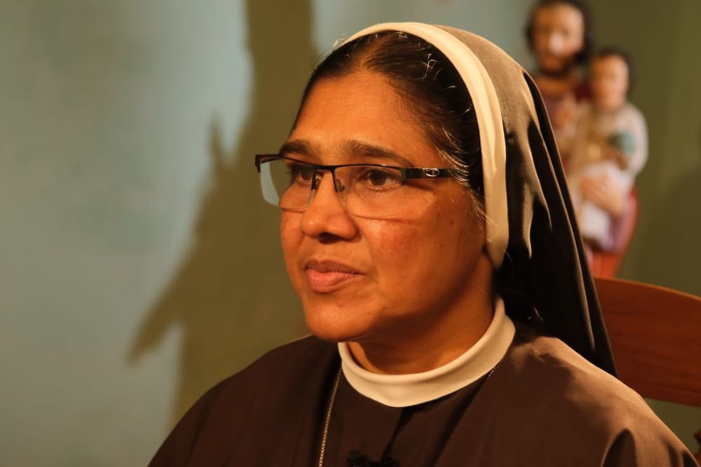 Sr. Ranit Pallassery, a member of the Missionaries of Jesus in the Diocese of Jalandhar, India, accused Bishop Franco Mulakkal of Jalandhar of repeated rape. He was acquitted of the charges. Ranit recently spoke about her experiences to Asianet, a Malayalam language TV channel in Kerala, southwestern India. (Courtesy of Ranit Pallassery)