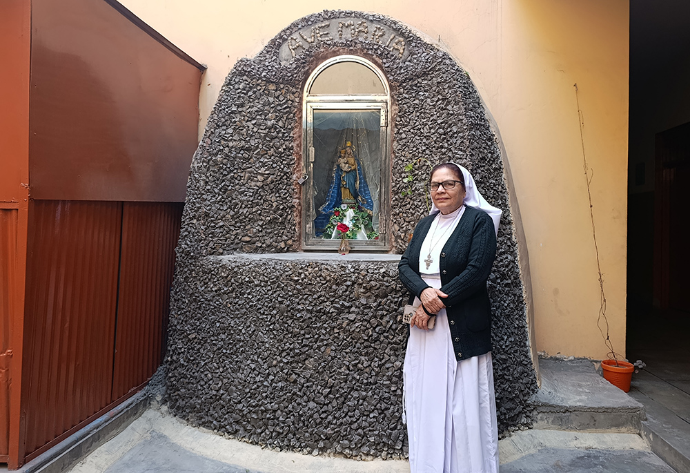 Sr. Mercy Lal oversees a sewing center for women in Lahore, Pakistan. The center is run by the Franciscan Tertiary Sisters of Lahore and open to women from low-income families, including those struggling with addiction and those working in sanitation — communities often pushed to society's margins. (Kamran Chaudry)