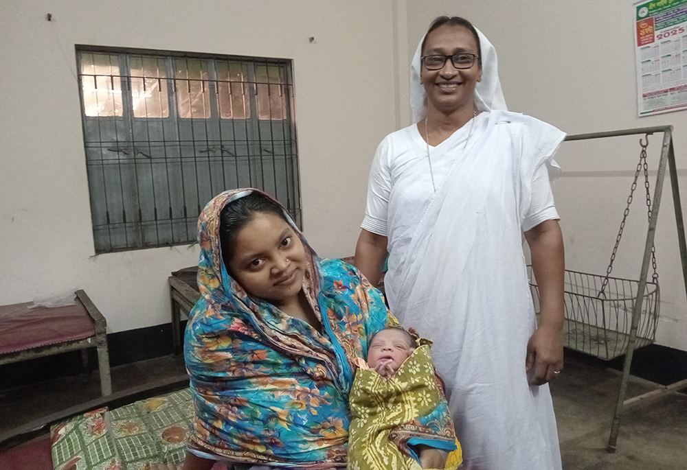 Sumaiya Akhtar, a recent patient of the Aloka Health Centre, described her traditional delivery with Sr. Lucky Gomes as "feeling like home," praising the sisters' sincerity and the center's affordability. (Sumon Corraya)