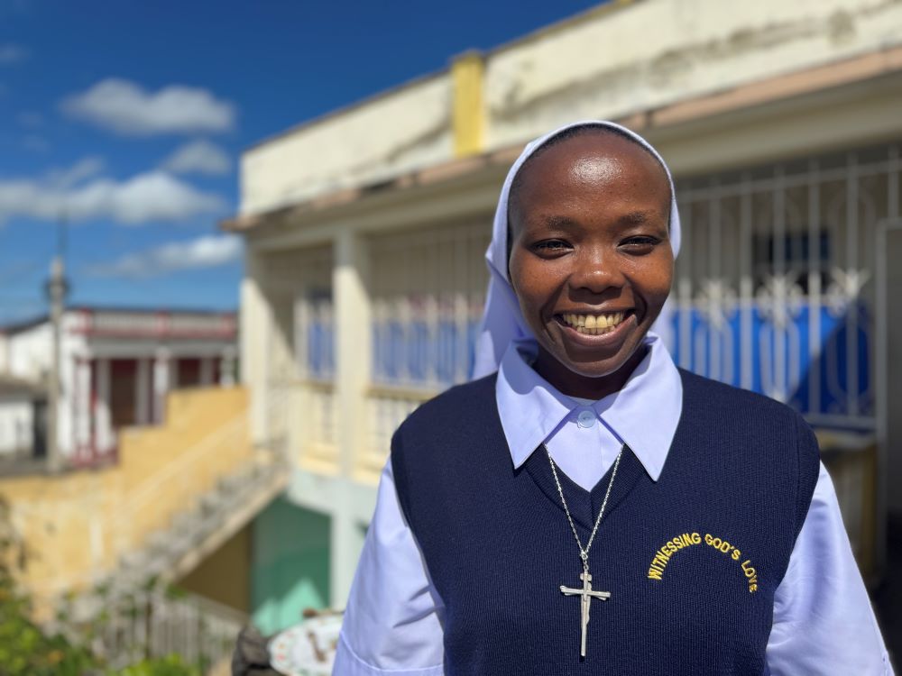Sr. Esther Njoka, a member of the Missionary Congregation of the Evangelizing Sisters of Mary in Kenya, talks about her mission Nov. 15, 2025, in Puerto Padre, Cuba. Njoka said serving a mission is a dream come true, even with some of the challenges, such as food and gas shortages and a small number of practicing Catholics on the island. (GSR photo/Rhina Guidos)